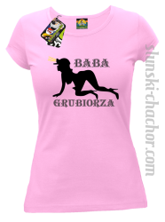 Baba Grubiorza - Koszulka damska jasny róż 
