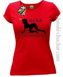 Baba Grubiorza - Koszulka damska czerwona