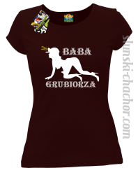 Baba Grubiorza - Koszulka damska brąz 