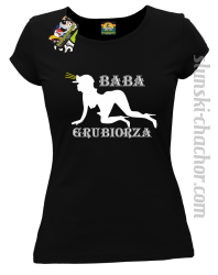 Baba Grubiorza - Koszulka damska czarna 