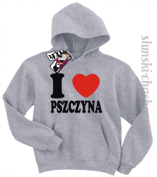 I love Pszczyna bluza dziecięca z nadrukiem - ash