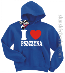 I love Pszczyna bluza dziecięca z nadrukiem - blue