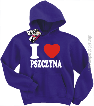 I love Pszczyna bluza dziecięca z nadrukiem - purple