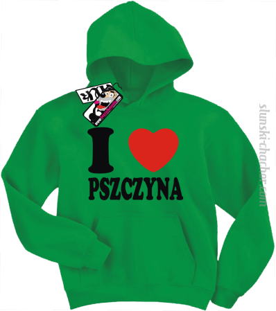 I love Pszczyna - bluza dziecięca z nadrukiem Nr SLCH00048DZB