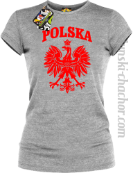 Polska - Koszulka damska melanż