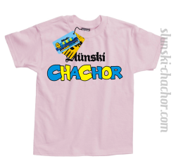Ślunski chachor koszulka dziecięca z nadrukiem - light pink