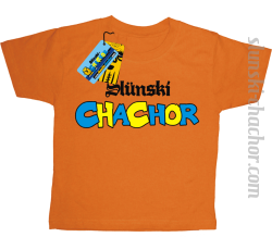 Ślunski chachor koszulka dziecięca z nadrukiem - orange