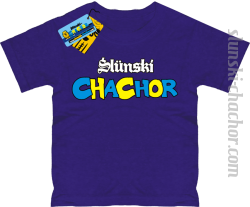 Ślunski chachor koszulka dziecięca z nadrukiem - purple