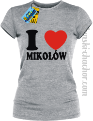 I love Mikołów - koszulka damska - melanż