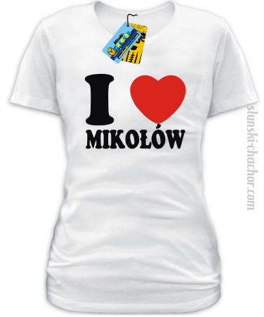 I love Mikołów - koszulka damska