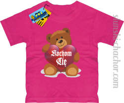 Kochom Cię koszulka dziecięca z nadrukiem - pink