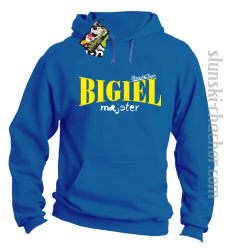 BIGIEL Majster - Bluza męska z kapturem niebieski