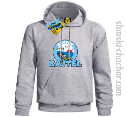 Gryfny bajtel bluza męska z nadrukiem - ash