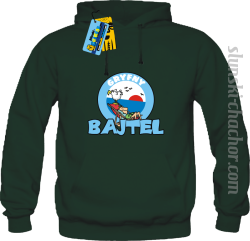 Gryfny bajtel bluza męska z nadrukiem - green