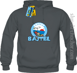 Gryfny bajtel bluza męska z nadrukiem - grey