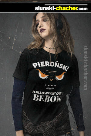 Pieroński Halloweenowy Bebok - koszulka damska