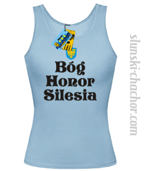 Bóg Honor Silesia - top damski - błękitny