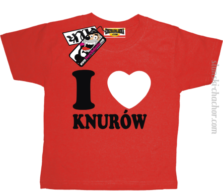 I love Knurów - koszulka dziecięca z nadrukiem Nr SLCH00050DZK