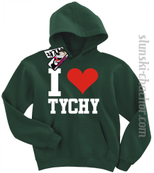I love Tychy  bluza dziecięca z nadrukiem - green