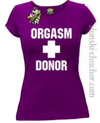 Orgasm Donor - Koszulka damska fiolet