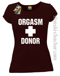 Orgasm Donor - Koszulka damska brąz
