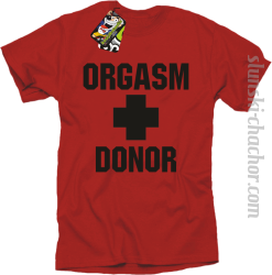 Orgasm Donor - Koszulka męska red
