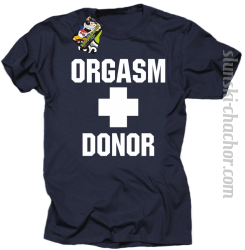 Orgasm Donor - Koszulka męska granat