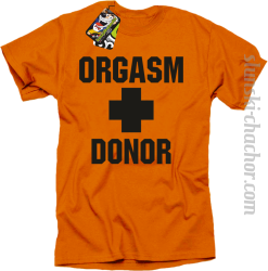 Orgasm Donor - Koszulka męska pomarańcz