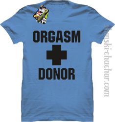Orgasm Donor - Koszulka męska BŁĘKIT