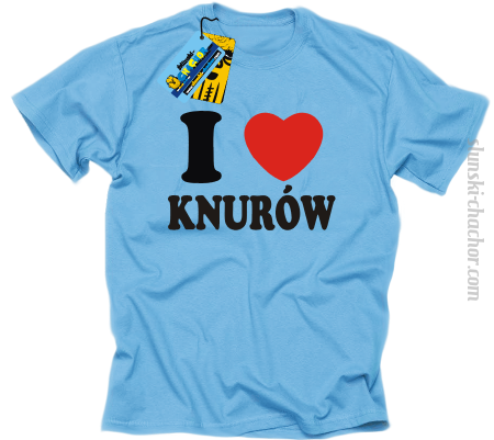 I love Knurów - koszulka męska z nadrukiem Nr SLCH00050MK
