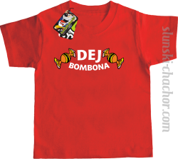 DEJ BOMBONA - Koszulka dziecięca czerwona 