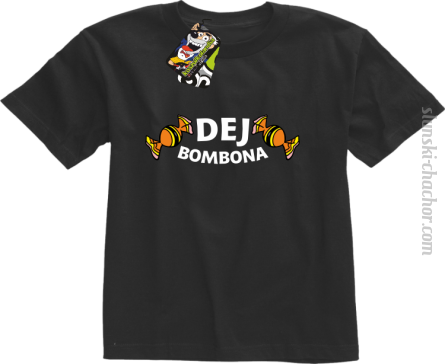 DEJ BOMBONA - Koszulka dziecięca czarna 