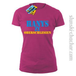 Hanys zy Oberschlesien tshirt damski - różowy