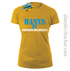 Hanys zy Oberschlesien tshirt damski - żółty