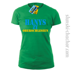Hanys zy Oberschlesien tshirt damski - zielony