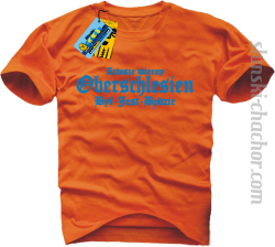 Zawsze wierny oberschlesien był-jest-będzie koszulka męska z nadrukiem-orange