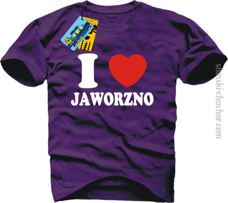 I love Jaworzno - koszulka męska z nadrukiem Nr SLCH00054MK
