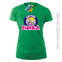 Gryfno siorka koszulka damska z nadrukiem - green