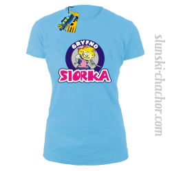 Gryfno siorka koszulka damska z nadrukiem - sky blue