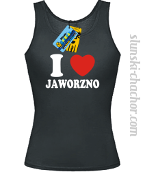 I love Jaworzno top damski z nadrukiem - black