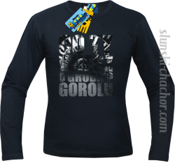 Co Ty wiesz o grubie?gorolu longsleeve męski z nadrukiem-black