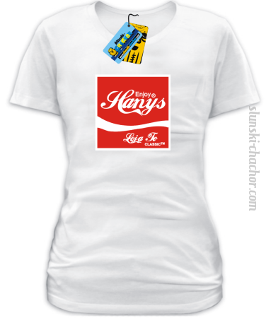 Enjoy hanys - damska koszulka z nadrukiem Nr SLCH00006DK