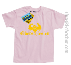 Oberschlesien koszulka dziecięca z nadrukiem-light pink