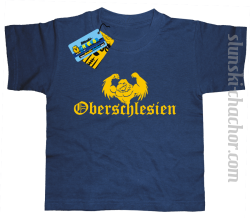 Oberschlesien koszulka dziecięca z nadrukiem-navy blue