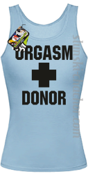 Orgasm Donor - Top damski błekit
