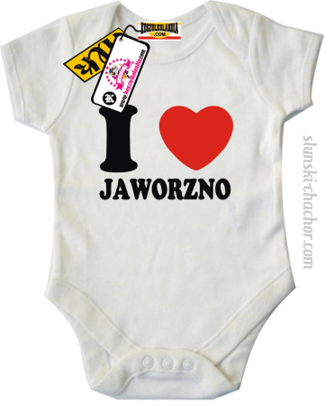 I love Jaworzno - body dziecięce z nadrukiem Nr SLCH00054DZBO