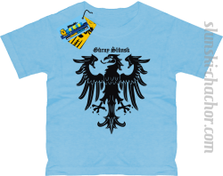 Górny ślunsk koszulki dziecięce z nadrukiem-sky blue