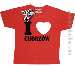I love Chorzów koszulka dziecięca z nadrukiem - red