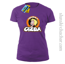 Pierońska gizda koszulka damska z nadrukiem - purple