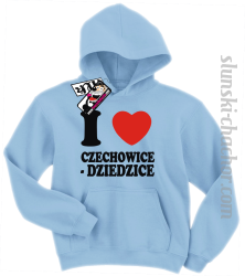 I love Czechowice - Dziedzice - bluza dziecięca z nadrukiem - sky blue